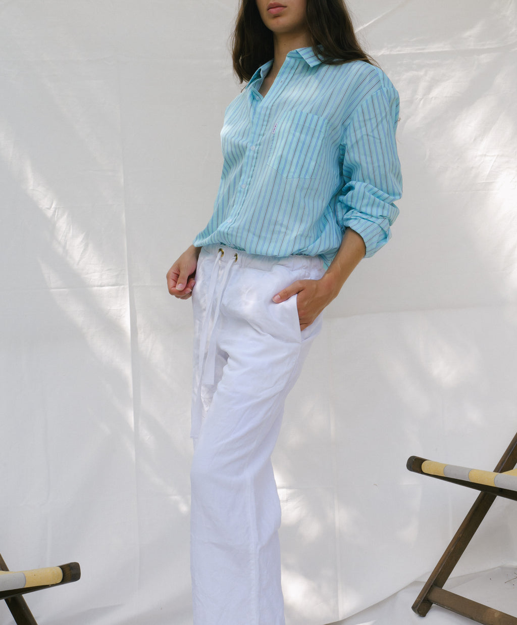 Chemise à rayures 80's
