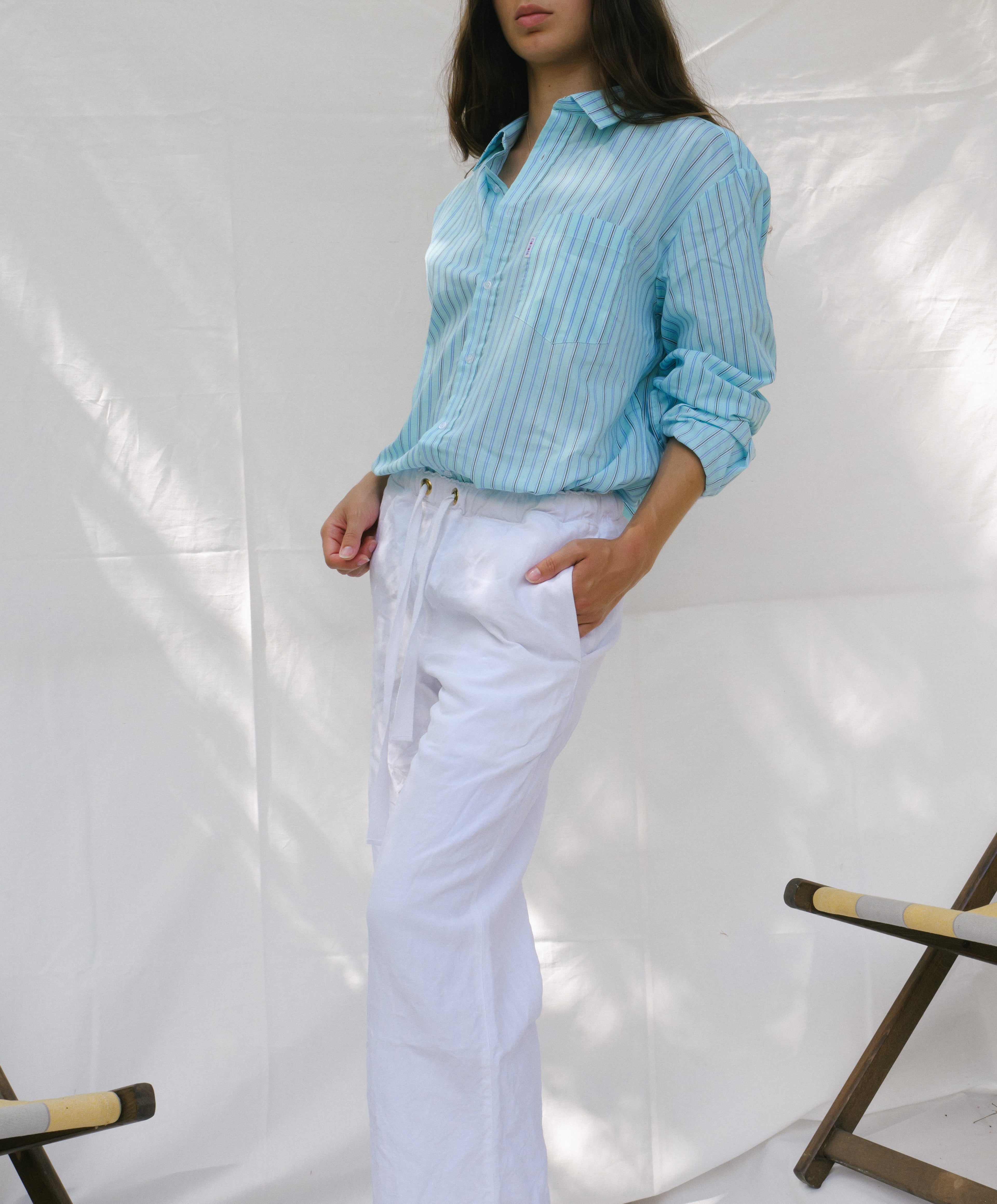 Chemise à rayures 80's