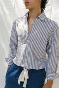 Chemise en lin à rayures